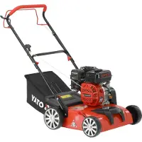 YATO bensindriven vertikalskärande/luftare 2-i-1 38 cm