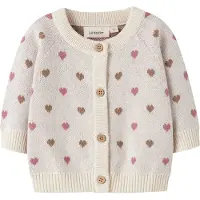 Lil´ Atelier Lil' Atelier Cardigan - Stickad - NbfSaran - Turtleduve/Sepia Ti - - 68 - Cardigan