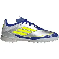 Adidas Fotbollsskor - F50 Liga TF J Messi - Silv - - 30 - Fotbollsskor – Grus