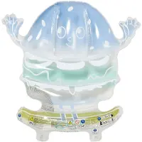 Sunnylife Luftmadrass - 156x158 cm - Burger Boy - Blue Lime - - One Size - Baddjur