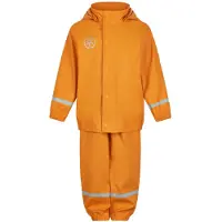 Color Kids Regnkläder m. Hängslen - PU - Cadmium Yellow - - 1 år (80) - Regnkläder
