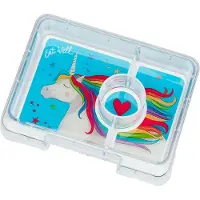 Yumbox Insatsbricka m. 3 Fack - Snacks - Magical Unicorn - - One Size - Matlåda