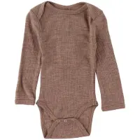 Smallstuff Body l/ä - Ull - Nature - - 1 år (80) - Body L/Ä