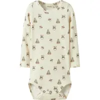 Name it Lil' Atelier Body l/ä - Rib - NbnGavo - Turtelduva/leksak - - 2 år (92) - Body L/Ä