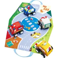 Hape Pull-back Mjukisbilsset