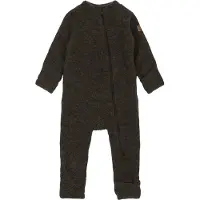 Mikk-Line Overall - Ull - Noos - Dark Brown Melerad - - 68 - Overall