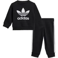 Adidas Originals Sweatset - Crew - Svart/Vit - - 68 - Sweatset