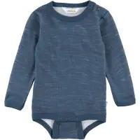 Joha Body l/ä - Ull/Bambu - Dark Denim - - 70 - Body L/Ä