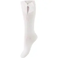 Condor Knästrumpor m. Rosett - Vit - - 3-6 mån - Strumpor