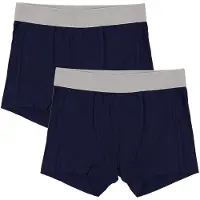 Minymo Boxershorts - 2-pack - Bambu - Marinblå - - 1½ år (86) - Boxershorts