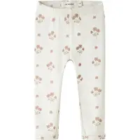 Lil´ Atelier Lil' Atelier Leggings - Spetsar - NbfLayo - Coconut Mjölk/Flower - - 74 - Leggings