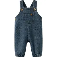 Lil´ Atelier Lil' Atelier Hängselbyxor - NbmKeifer - Denim Blue - - 74 - Hängselbyxor