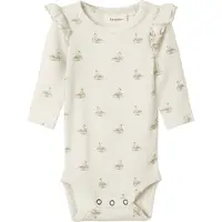 Lil´ Atelier Lil' Atelier Body l/ä - Noos - Rib - NbfGavo - Pastel Pergament/ - - 2 år (92) - Body L/Ä