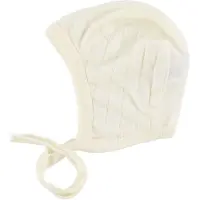 Joha Hjälmmössa - Ull/Silke - Creme - - 45 cm - Babyhjälm