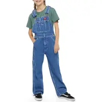 Dickies Hängselbyxor - Kids Denim Nummerlapp - Indigo Blue - - 16 år (176) - Hängselbyxor