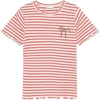 Minymo T-shirt - Rib - Kryddad Coral - - 10 år (140) - T-shirt