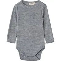 Wheat Body l/ä - Ull - Lucca - Melerad Grey - - 56 - Body L/Ä