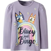 Name it Tröja - Noos - NmfJessie - Bluey - Lavender Grå - - 6 år (116) - Tröja