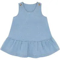 Hust & Claire Klänning - HCKis Dotty - Blue Denim - - 74 - Klänning