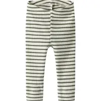 Name it Leggings - Rib - Nej - NbnBani - Dusty Olive - - 1 år (80) - Leggings