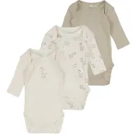 Name it Body l/ä - Noos - 3-pack - Jet Ström - - 2 år (92) - Body L/Ä