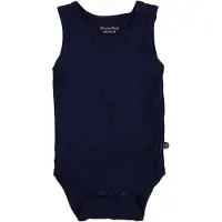 Minymo Body u/ä - Bambu - Marinblå - - 68 - Body U/Ä
