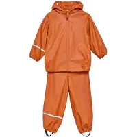CeLaVi Regnkläder m. Hängslen - PU - Amber Brown - - 70 - Regnkläder