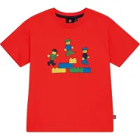 Lego Wear T-shirt - LWAffy 706 - Röd m. Tryck - - 3 år (98) - T-shirt