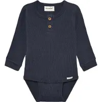 Minymo Body l/ä - Rib - Odyssey Gray - - 68 - Body L/Ä
