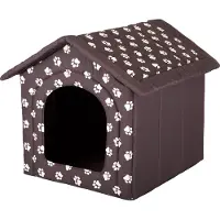 TexCorp hundkoja med tassar - brun R3