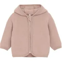 Huttelihut Cardigan - Ullfleece - Mahogany Rose m. Öron - - 3 år (98) - Cardigan