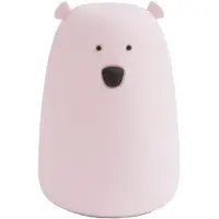 Rabbit & Friends Lampa - Björn - 10,7x16 cm - Rosa - - One Size - Lampa