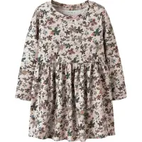 Name it Klänning - NmfNaline - Peyote Melange m. Blommor - - 2 år (92) - Klänning