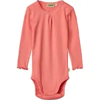 Wheat Body l/ä - Rib - Lotta - Light Coral - - 62 - Body L/Ä