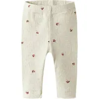Name it Leggings - Hålmönster - NbfBerries - Peyotemelange - - 56 - Leggings