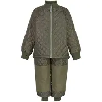 Mikk-Line Termokläder - Dusty Olive - - 7 år (122) - Termokläder