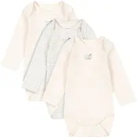 Fanga Fontana Bodies l/ä - Fio - 3-pack - Blue Mix - - 18 mån - Body L/Ä