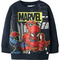 Name it Sweatshirt - Noos - NmmDion - Spider-Man - Marinblå Kava - - 2 år (92) - Sweatshirt