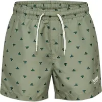 Hummel Badshorts - hmlJR - Shadow m. Tryck - - 10 år (140) - Badkläder