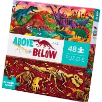 Crocodile Creek Pussel - 48 Delar - Dinosaur World - - One Size - Pussel