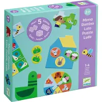 Djeco Spel - 5-I-1 - Vid Farm - - One Size - Spel