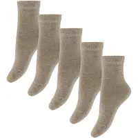 Minymo Strumpor - 5-pack - Silver Mink Melange - - 35/38 - Strumpor