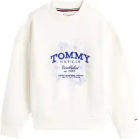 Tommy Hilfiger Sweatshirt - Crew - Forntida White - - 16 år (176) - Sweatshirt