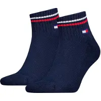 Tommy Hilfiger Tommy Jeans 2 Pack Signature Cuff Ankle Socks