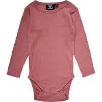Hummel Body l/ä - Rib - hmlRene - Dusty Rose - - 3 år (98) - Body L/Ä