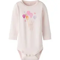 Name it Body l/ä - Bomull/Modal - NbfDelilah - Carinaria/Rabbit - - 68 - Body L/Ä