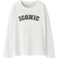 Name it T-shirt 'NKFVelda' kräm / ljuslila / svart / vit