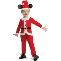 Disguise Maskeradkläder - Christmas Mickey - - 5-6 år (110-116) - Maskeradkläder