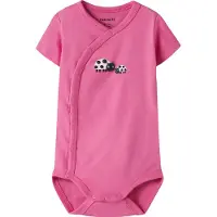 Name it Omlottbody k/ä - NbfVubie - Strawberry Måne/Nyckelpiga - - 74 - Body K/Ä