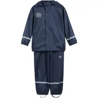 Color Kids Regnkläder m. Hängslen - PU - Dress Blues - - 6 år (116) - Regnkläder